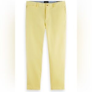 Scotch & Soda The Drift Men's fine corduroy yellow chinos